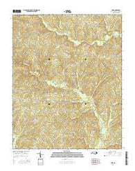 Inez North Carolina Current topographic map, 1:24000 scale, 7.5 X 7.5 Minute, Year 2016