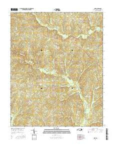 Inez North Carolina Current topographic map, 1:24000 scale, 7.5 X 7.5 Minute, Year 2016