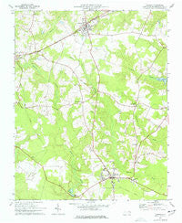 Jackson North Carolina Historical topographic map, 1:24000 scale, 7.5 X 7.5 Minute, Year 1974
