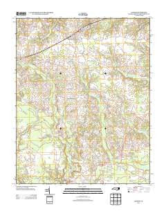 Jackson North Carolina Historical topographic map, 1:24000 scale, 7.5 X 7.5 Minute, Year 2013
