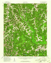 Jackson Springs North Carolina Historical topographic map, 1:62500 scale, 15 X 15 Minute, Year 1957