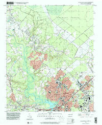 Jacksonville North North Carolina Historical topographic map, 1:24000 scale, 7.5 X 7.5 Minute, Year 1997