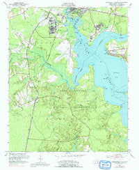 Jacksonville South North Carolina Historical topographic map, 1:24000 scale, 7.5 X 7.5 Minute, Year 1952