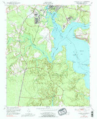 Jacksonville South North Carolina Historical topographic map, 1:24000 scale, 7.5 X 7.5 Minute, Year 1952