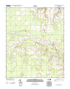 Jacksonville NE North Carolina Historical topographic map, 1:24000 scale, 7.5 X 7.5 Minute, Year 2013