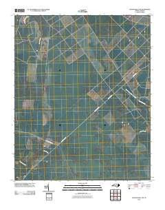 Jacksonville NW North Carolina Historical topographic map, 1:24000 scale, 7.5 X 7.5 Minute, Year 2010