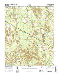 Jacksonville NW North Carolina Current topographic map, 1:24000 scale, 7.5 X 7.5 Minute, Year 2016