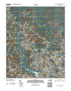 Jacksonville North North Carolina Historical topographic map, 1:24000 scale, 7.5 X 7.5 Minute, Year 2010