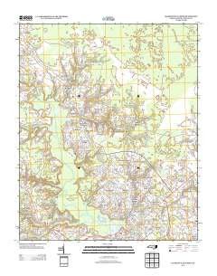 Jacksonville North North Carolina Historical topographic map, 1:24000 scale, 7.5 X 7.5 Minute, Year 2013