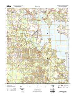 Jacksonville South North Carolina Historical topographic map, 1:24000 scale, 7.5 X 7.5 Minute, Year 2013