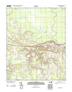 Jamesville North Carolina Historical topographic map, 1:24000 scale, 7.5 X 7.5 Minute, Year 2013