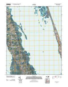 Jarvisburg North Carolina Historical topographic map, 1:24000 scale, 7.5 X 7.5 Minute, Year 2010