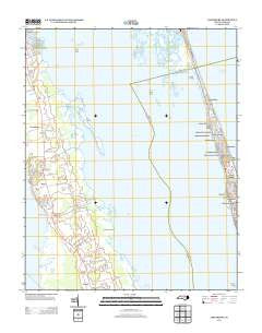 Jarvisburg North Carolina Historical topographic map, 1:24000 scale, 7.5 X 7.5 Minute, Year 2013