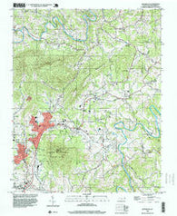 Jefferson North Carolina Historical topographic map, 1:24000 scale, 7.5 X 7.5 Minute, Year 1998