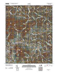 Jefferson North Carolina Historical topographic map, 1:24000 scale, 7.5 X 7.5 Minute, Year 2010