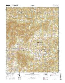 Jefferson North Carolina Current topographic map, 1:24000 scale, 7.5 X 7.5 Minute, Year 2016