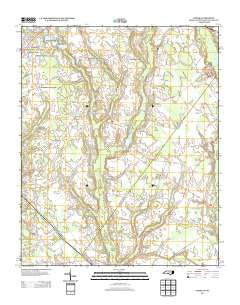 Johns North Carolina Historical topographic map, 1:24000 scale, 7.5 X 7.5 Minute, Year 2013