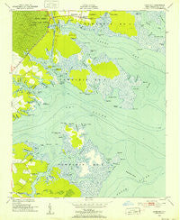 Jones Bay North Carolina Historical topographic map, 1:24000 scale, 7.5 X 7.5 Minute, Year 1950