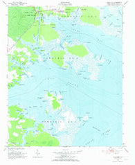 Jones Bay North Carolina Historical topographic map, 1:24000 scale, 7.5 X 7.5 Minute, Year 1950