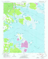 Jones Bay North Carolina Historical topographic map, 1:24000 scale, 7.5 X 7.5 Minute, Year 1950