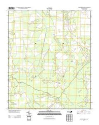 Juniper Creek North Carolina Historical topographic map, 1:24000 scale, 7.5 X 7.5 Minute, Year 2013