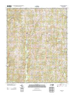 Justice North Carolina Historical topographic map, 1:24000 scale, 7.5 X 7.5 Minute, Year 2013