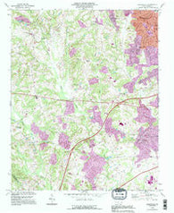 Kannapolis North Carolina Historical topographic map, 1:24000 scale, 7.5 X 7.5 Minute, Year 1993
