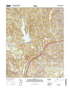 Kannapolis North Carolina Current topographic map, 1:24000 scale, 7.5 X 7.5 Minute, Year 2016