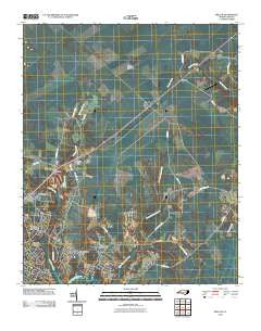 Kellum North Carolina Historical topographic map, 1:24000 scale, 7.5 X 7.5 Minute, Year 2010