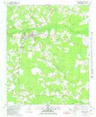 Kenansville North Carolina Historical topographic map, 1:24000 scale, 7.5 X 7.5 Minute, Year 1980