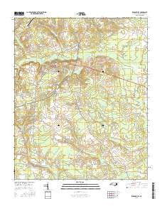 Kenansville North Carolina Current topographic map, 1:24000 scale, 7.5 X 7.5 Minute, Year 2016