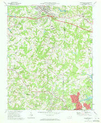 Kernersville North Carolina Historical topographic map, 1:24000 scale, 7.5 X 7.5 Minute, Year 1969