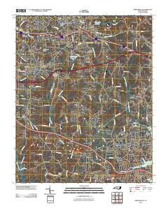 Kernersville North Carolina Historical topographic map, 1:24000 scale, 7.5 X 7.5 Minute, Year 2010