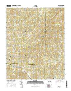 Kimesville North Carolina Current topographic map, 1:24000 scale, 7.5 X 7.5 Minute, Year 2016