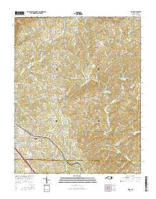 King North Carolina Current topographic map, 1:24000 scale, 7.5 X 7.5 Minute, Year 2016