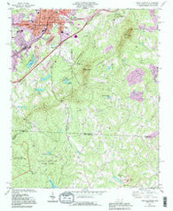 Kings Mountain North Carolina Historical topographic map, 1:24000 scale, 7.5 X 7.5 Minute, Year 1993