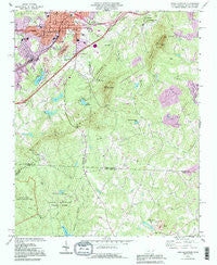 Kings Mountain North Carolina Historical topographic map, 1:24000 scale, 7.5 X 7.5 Minute, Year 1993