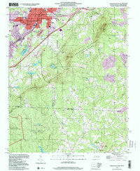 Kings Mountain North Carolina Historical topographic map, 1:24000 scale, 7.5 X 7.5 Minute, Year 1997