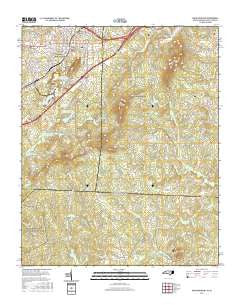Kings Mountain North Carolina Current topographic map, 1:24000 scale, 7.5 X 7.5 Minute, Year 2016