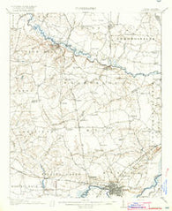 Kinston North Carolina Historical topographic map, 1:62500 scale, 15 X 15 Minute, Year 1916
