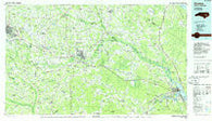 Kinston North Carolina Historical topographic map, 1:100000 scale, 30 X 60 Minute, Year 1985
