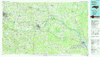 Kinston North Carolina Historical topographic map, 1:100000 scale, 30 X 60 Minute, Year 1985