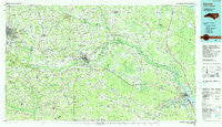Kinston North Carolina Historical topographic map, 1:100000 scale, 30 X 60 Minute, Year 1985