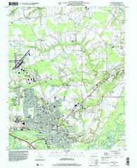 Kinston North Carolina Historical topographic map, 1:24000 scale, 7.5 X 7.5 Minute, Year 1998