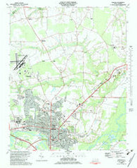 Kinston North Carolina Historical topographic map, 1:24000 scale, 7.5 X 7.5 Minute, Year 1983