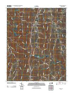 Kittrell North Carolina Historical topographic map, 1:24000 scale, 7.5 X 7.5 Minute, Year 2011