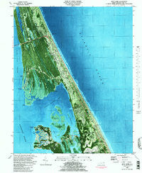 Kitty Hawk North Carolina Historical topographic map, 1:24000 scale, 7.5 X 7.5 Minute, Year 1982