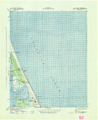 Kitty Hawk North Carolina Historical topographic map, 1:62500 scale, 15 X 15 Minute, Year 1940