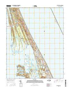 Kitty Hawk North Carolina Current topographic map, 1:24000 scale, 7.5 X 7.5 Minute, Year 2016