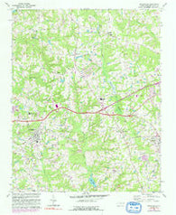 Knightdale North Carolina Historical topographic map, 1:24000 scale, 7.5 X 7.5 Minute, Year 1967